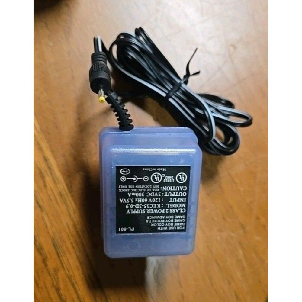 Game Boy Color Power Supply Adapter Tested Purple